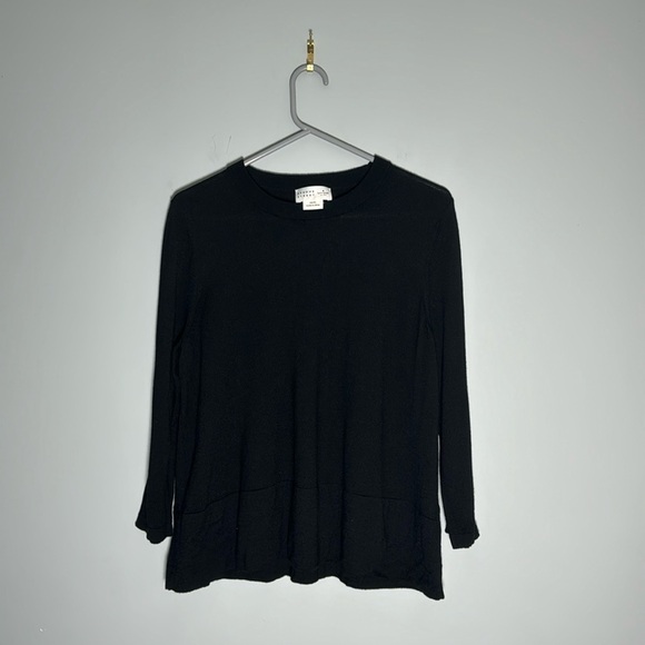 Kate Spade Broome Street Wool Black Knit Sweater Womens Size XL - Picture 1 of 6